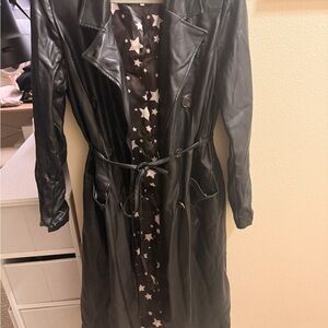 Avec Les Filles Black Trench Coat